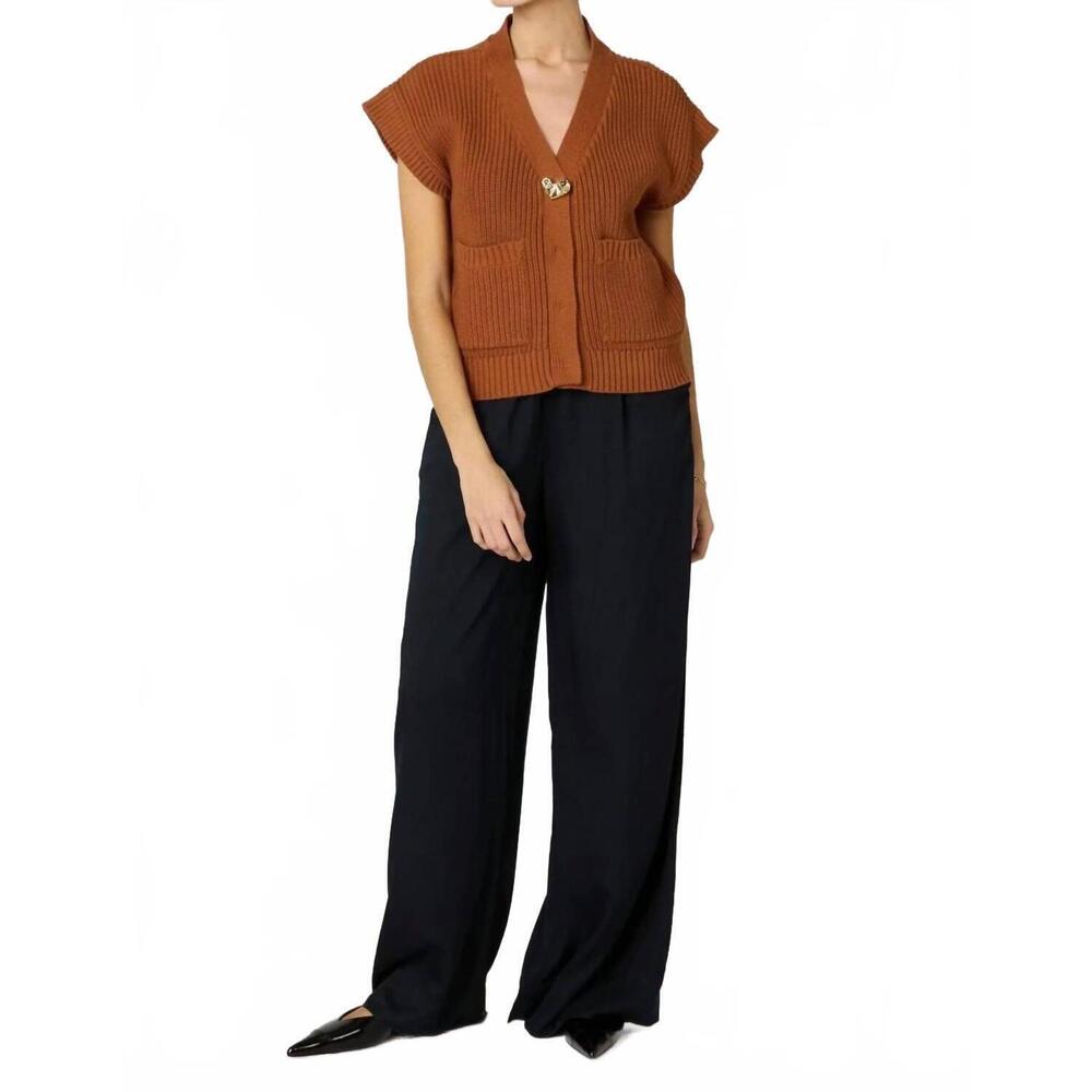 NEW CLEOBELLA cuore sweater vest in clay